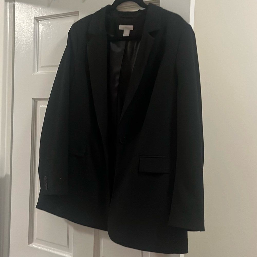 Oversized Black Blazer H&M VGUC Size L